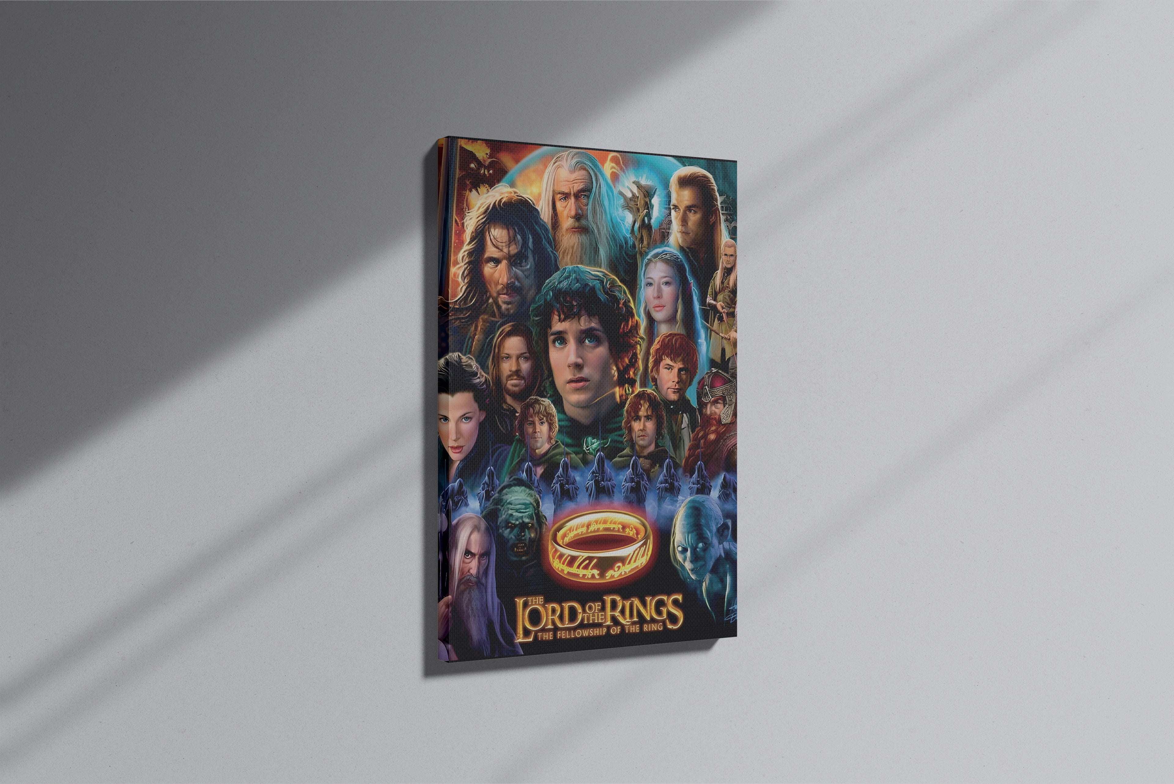 GeekCultcha The Lord of the Rings Fellowship Premium Canvas Painting