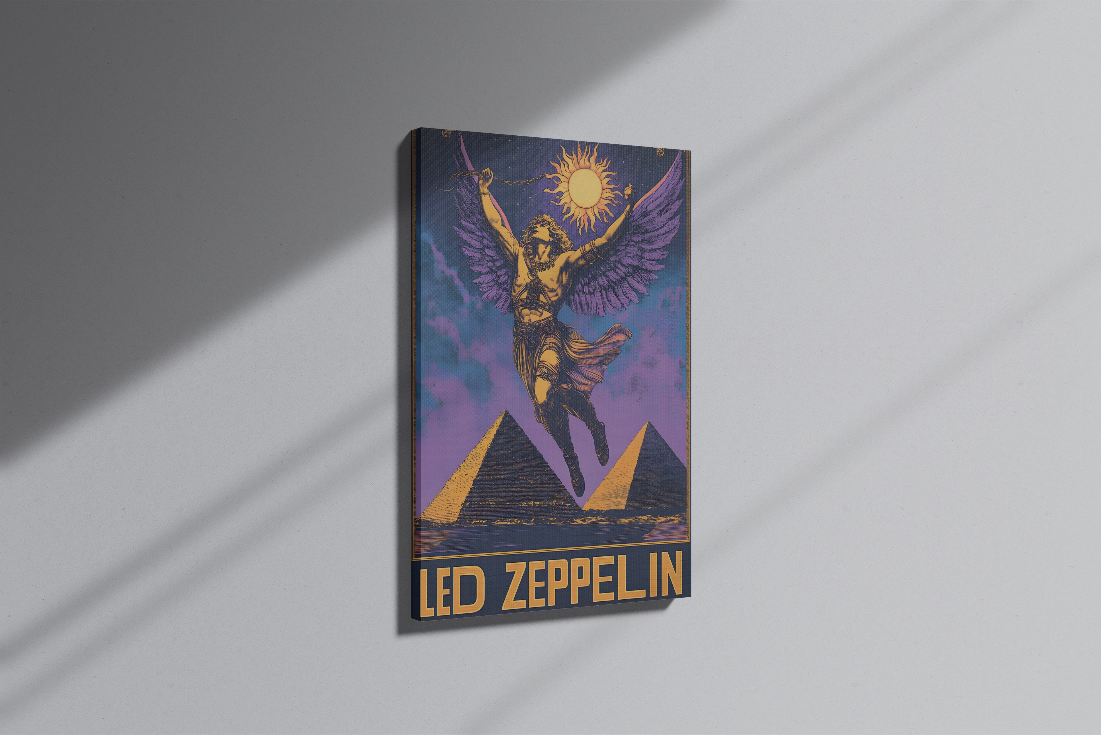 GeekCultcha Led Zeppelin Legend Canvas Painting