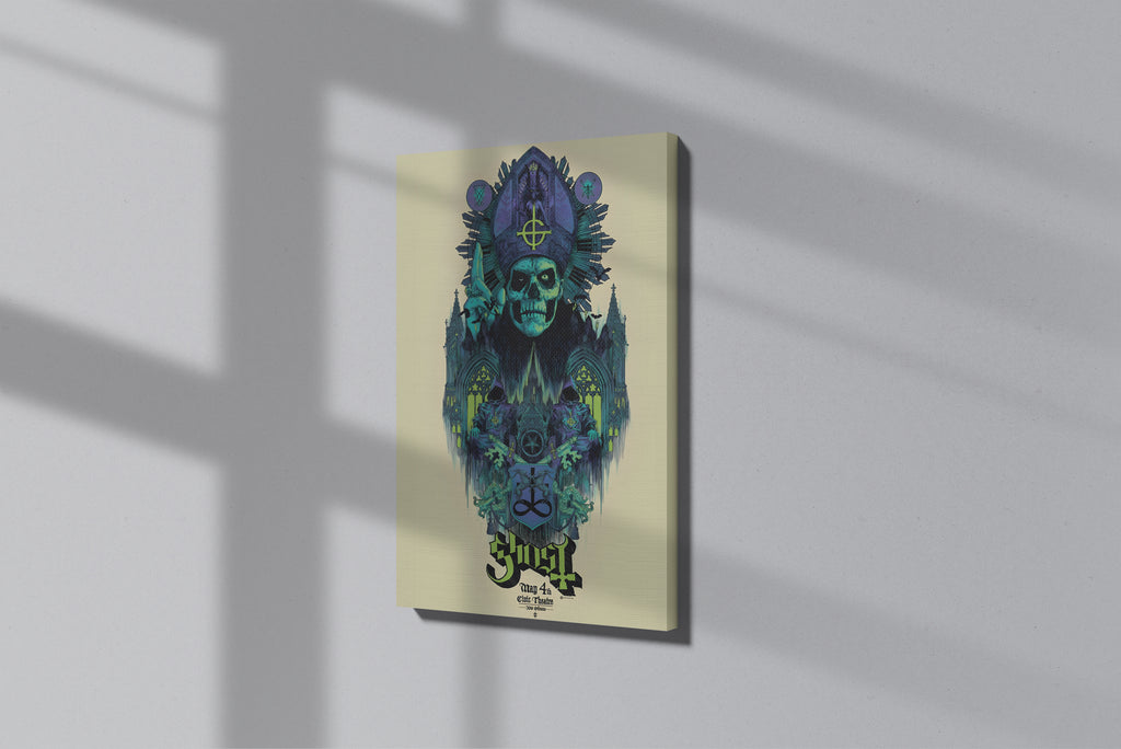 GeekCultcha Ghost Group Artistic Premium Canvas Painting