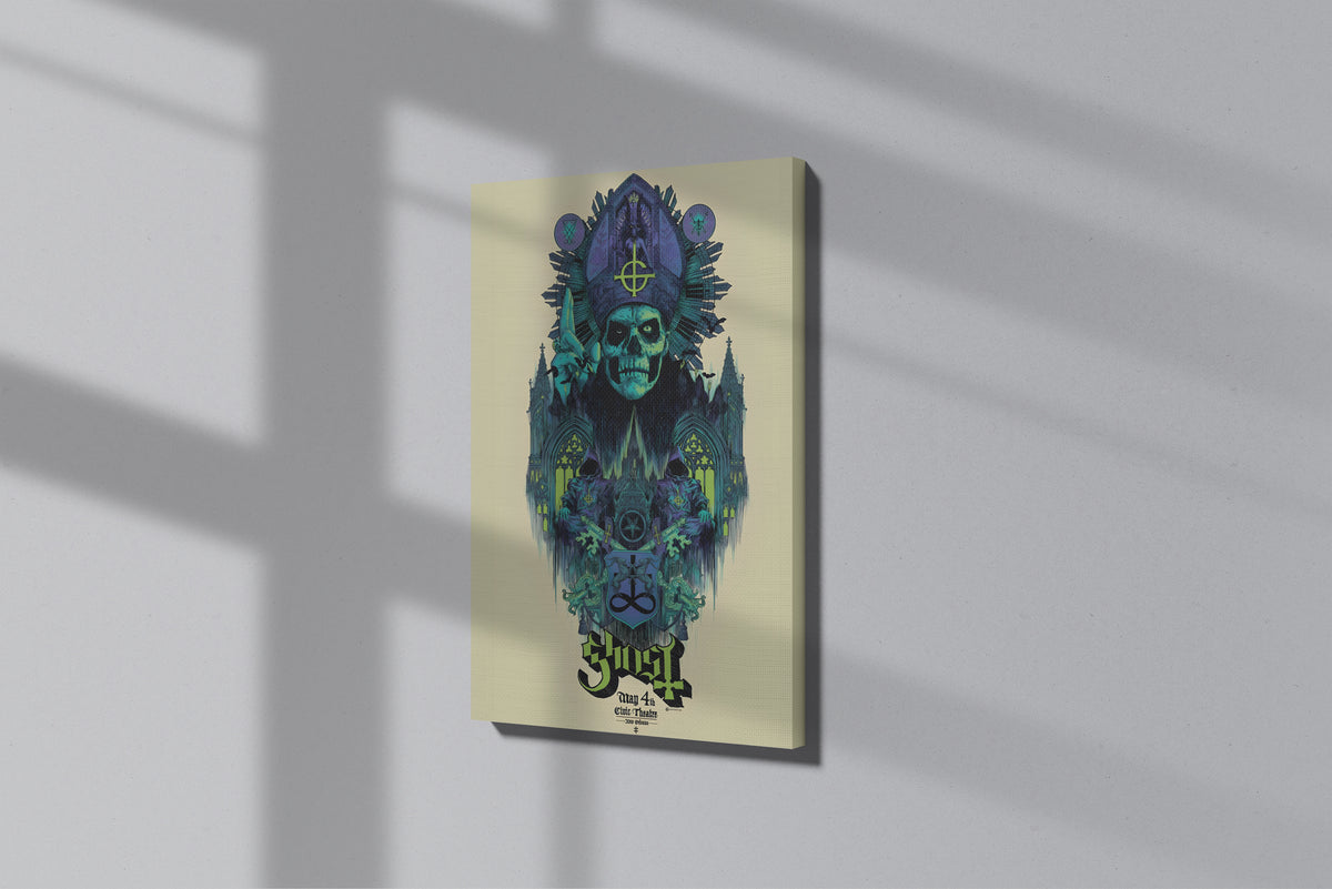 GeekCultcha Ghost Group Artistic Premium Canvas Painting