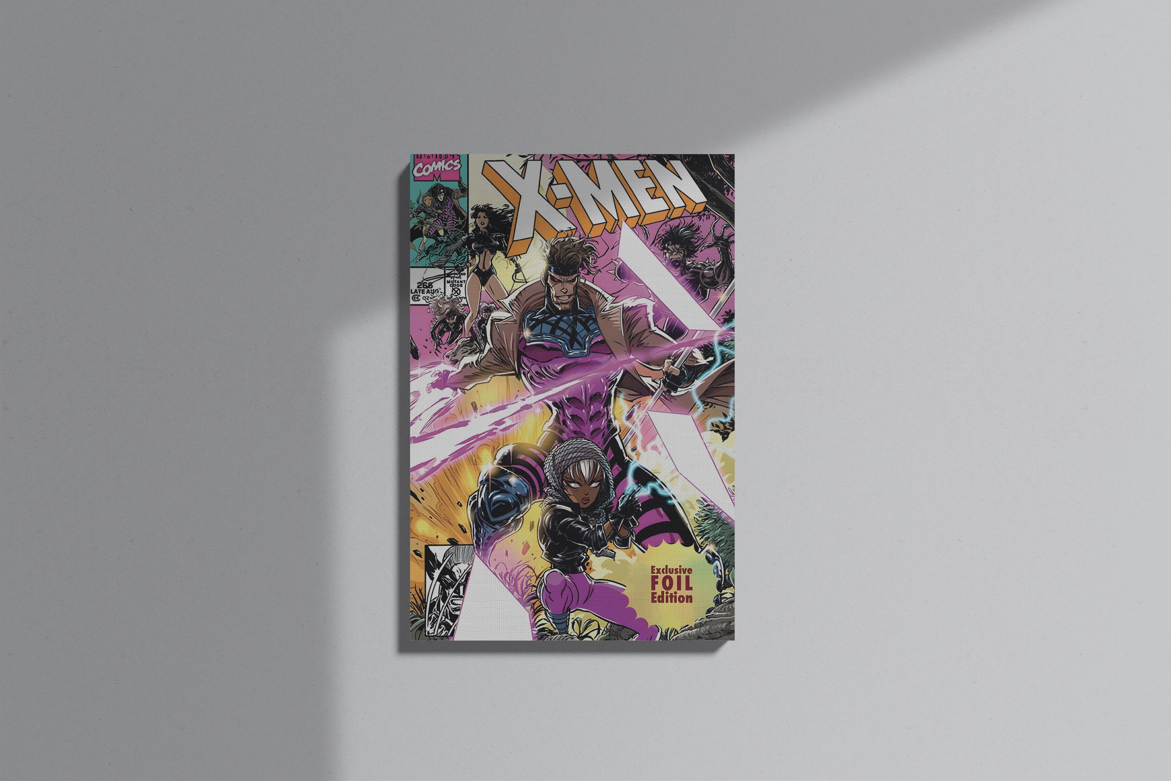 GeekCultcha Marvel X-Men Gambit and Storm Premium Canvas Print
