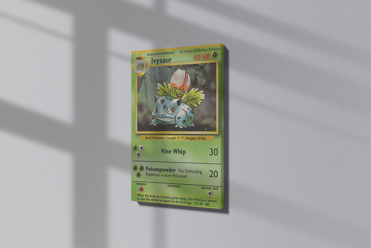 GeekCultcha Pokémon Ivysaur Premium Canvas Print
