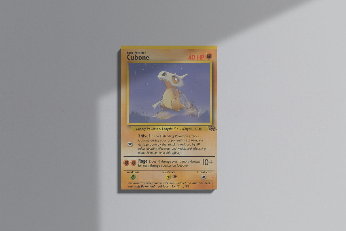 GeekCultcha Pokémon Cubone Premium Canvas Print