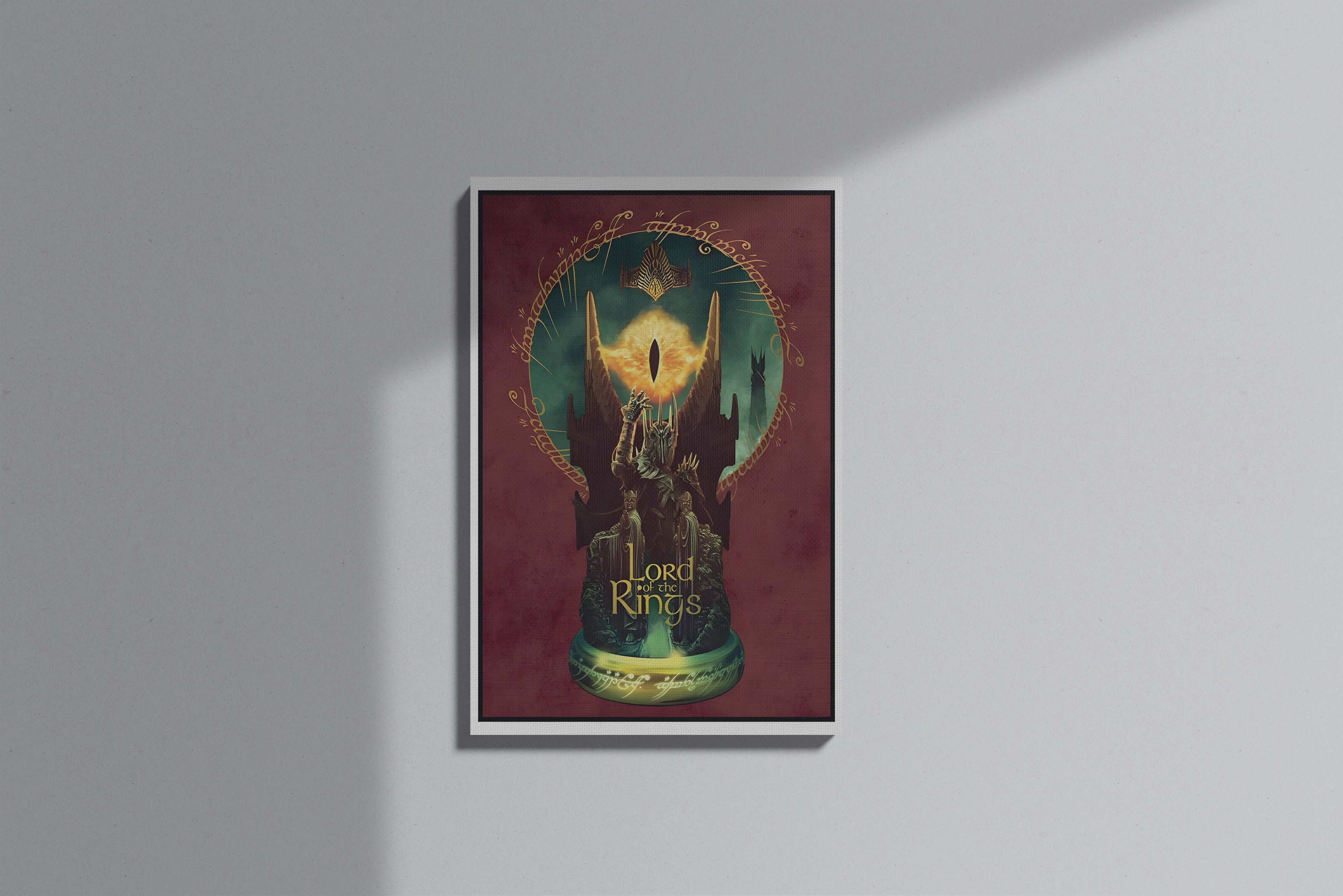 GeekCultcha Lord of the Rings Sauron Themed Premium Canvas Print