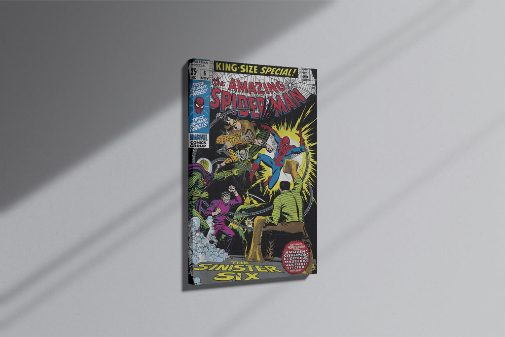 GeekCultcha Marvel Spider-Man Sinister Six Premium Canvas Print