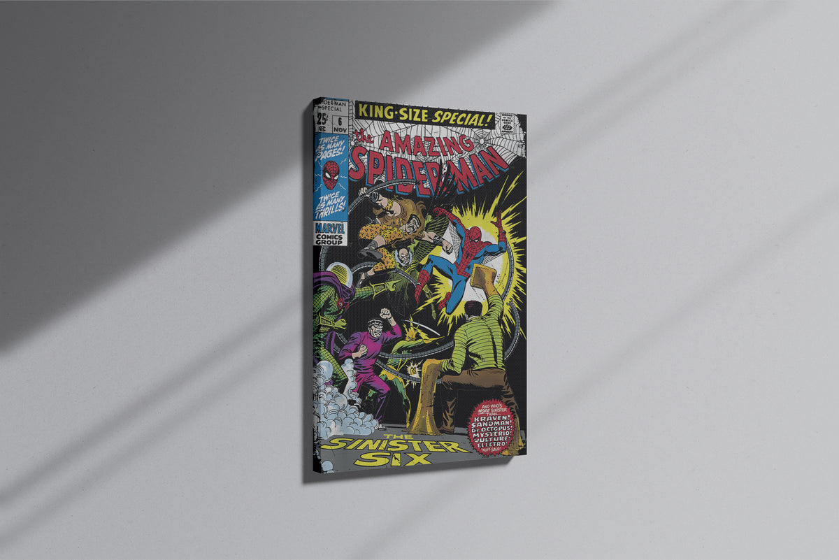 GeekCultcha Marvel Spider-Man Sinister Six Premium Canvas Print