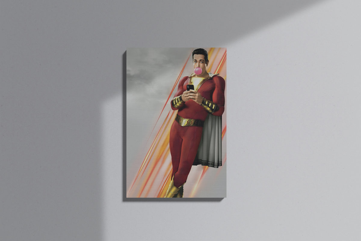 GeekCultcha DC Comics Shazam Premium Canvas Print