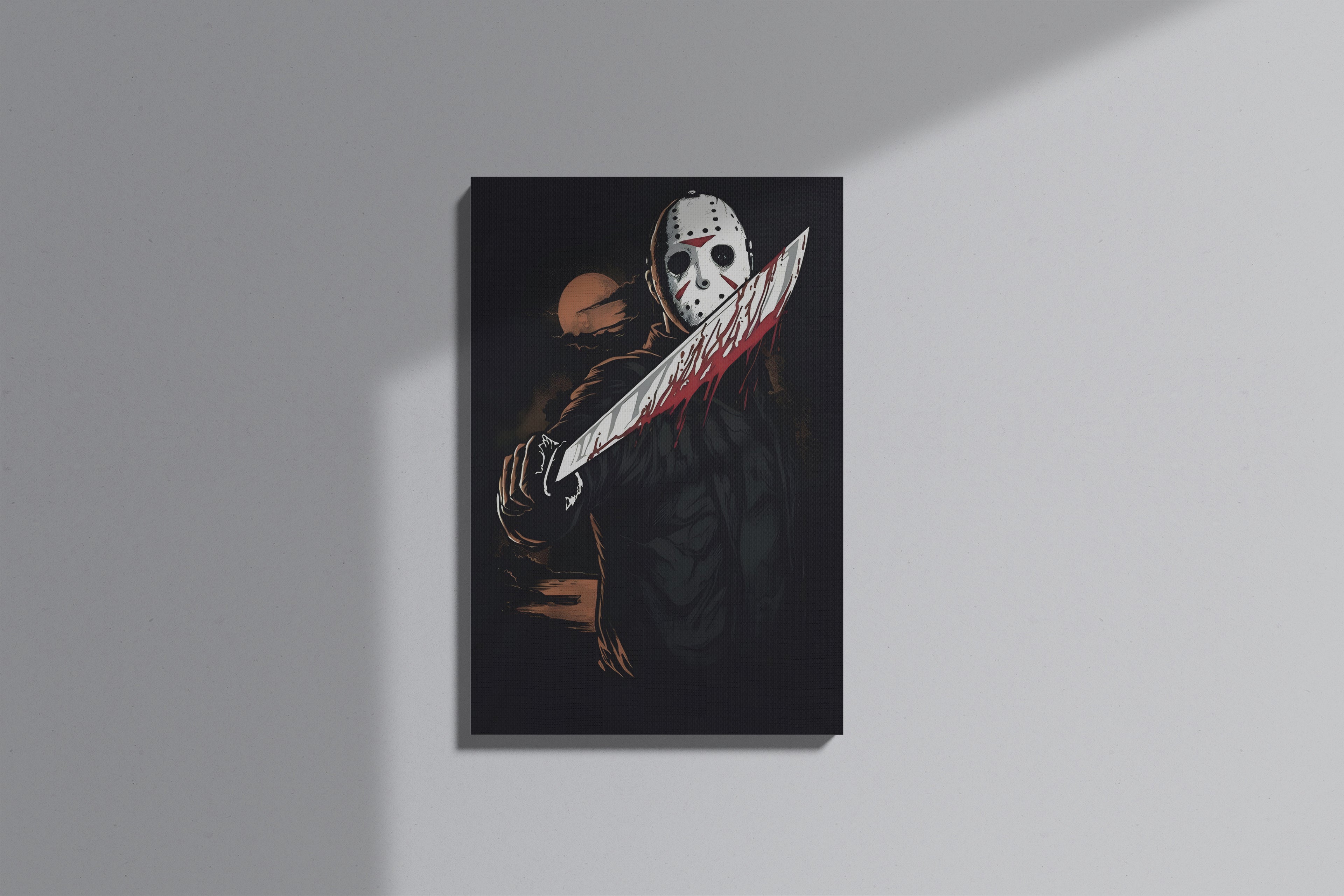 GeekCultcha Friday the 13th Jason Voorhees Premium Canvas Print