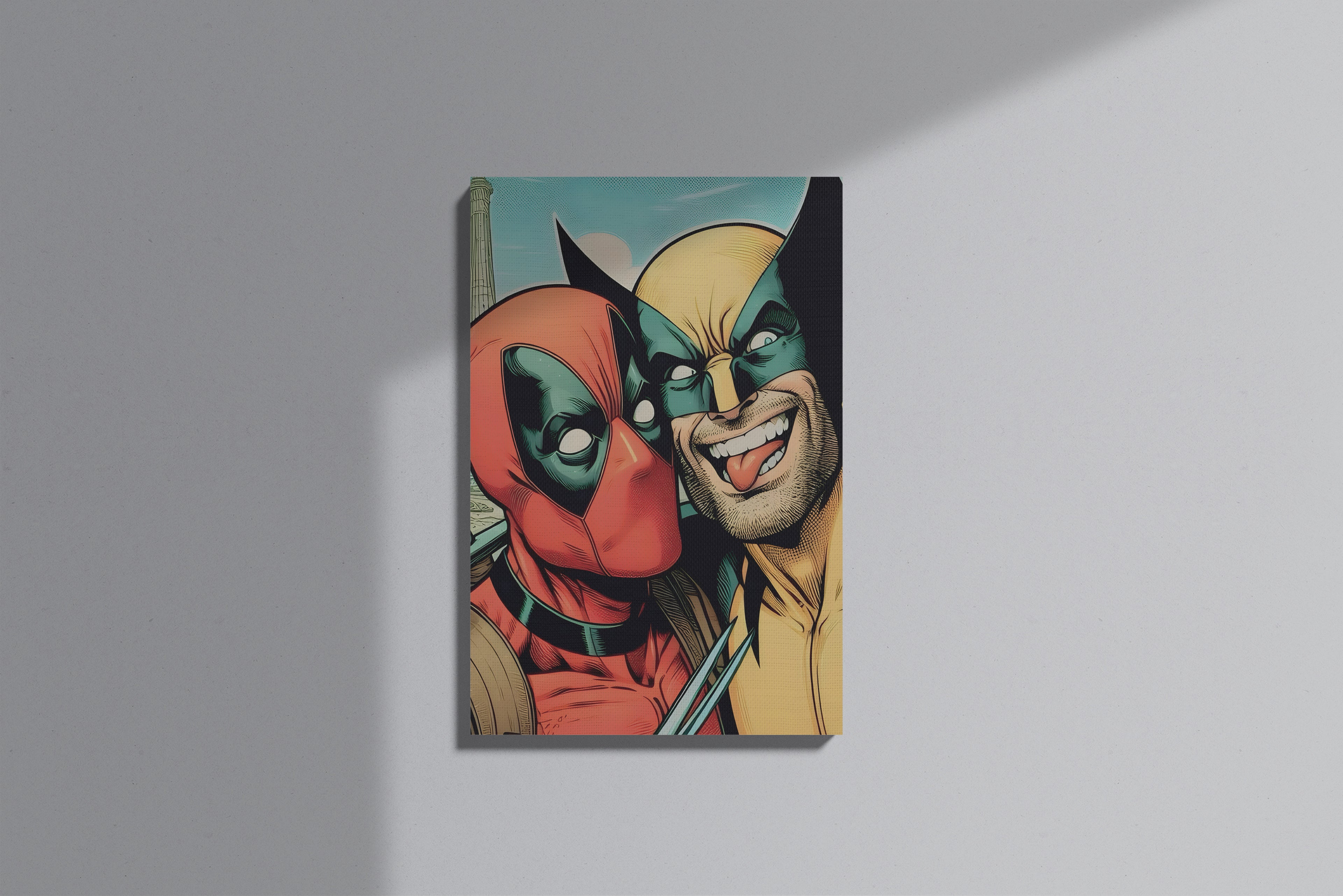 GeekCultcha Marvel Deadpool and Wolverine Premium Canvas Print
