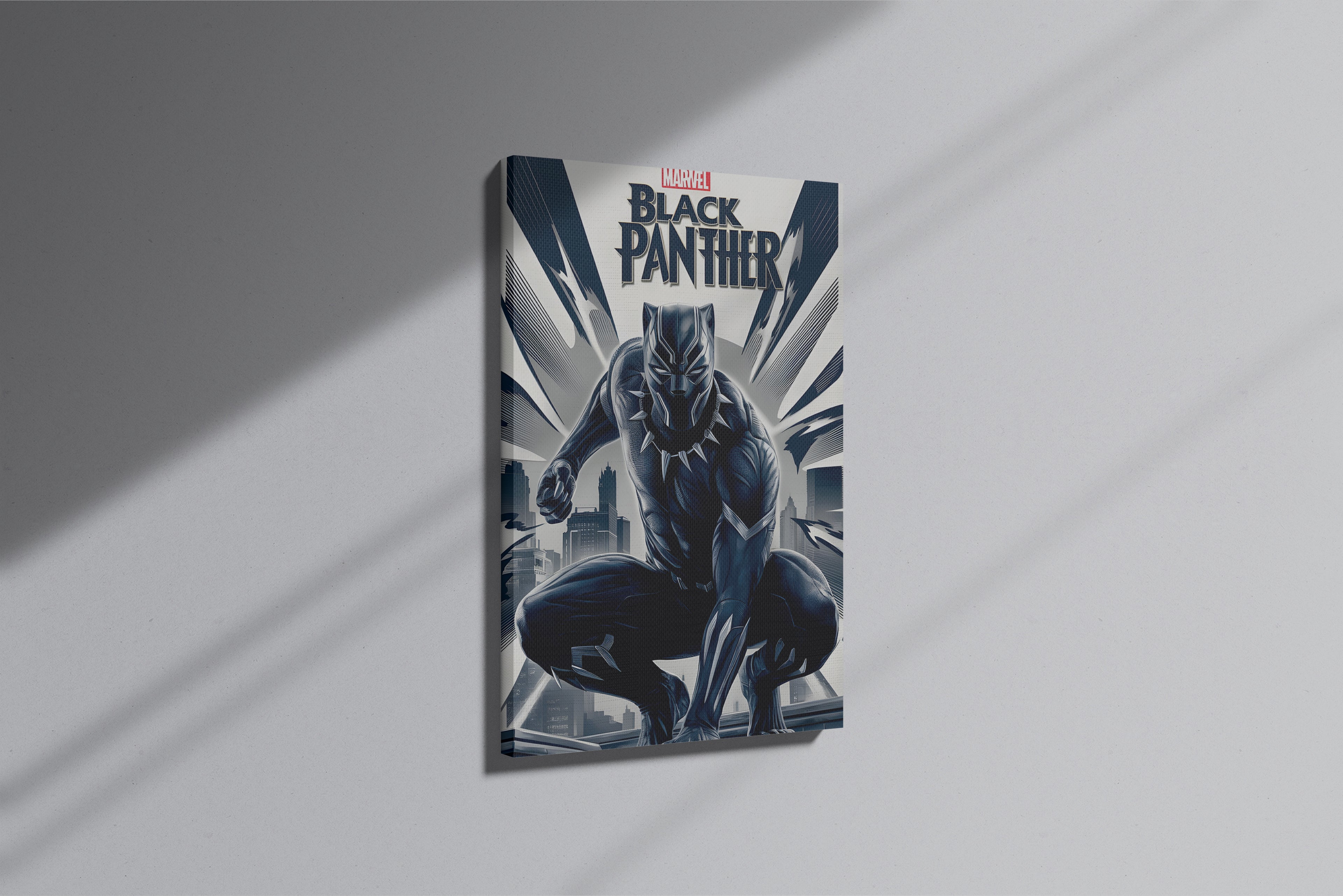 GeekCultcha Marvel Black Panther Premium Canvas Print