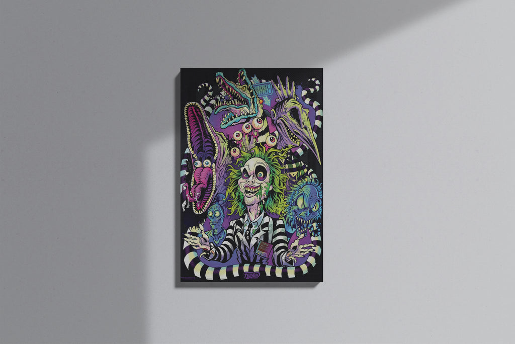 GeekCultcha Beetlejuice Monster Themed Premium Canvas Painting