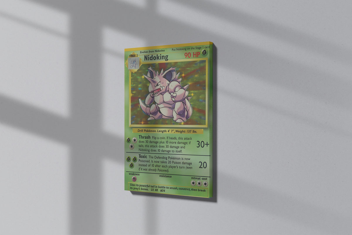 GeekCultcha Pokémon Nidoking Premium Canvas Print