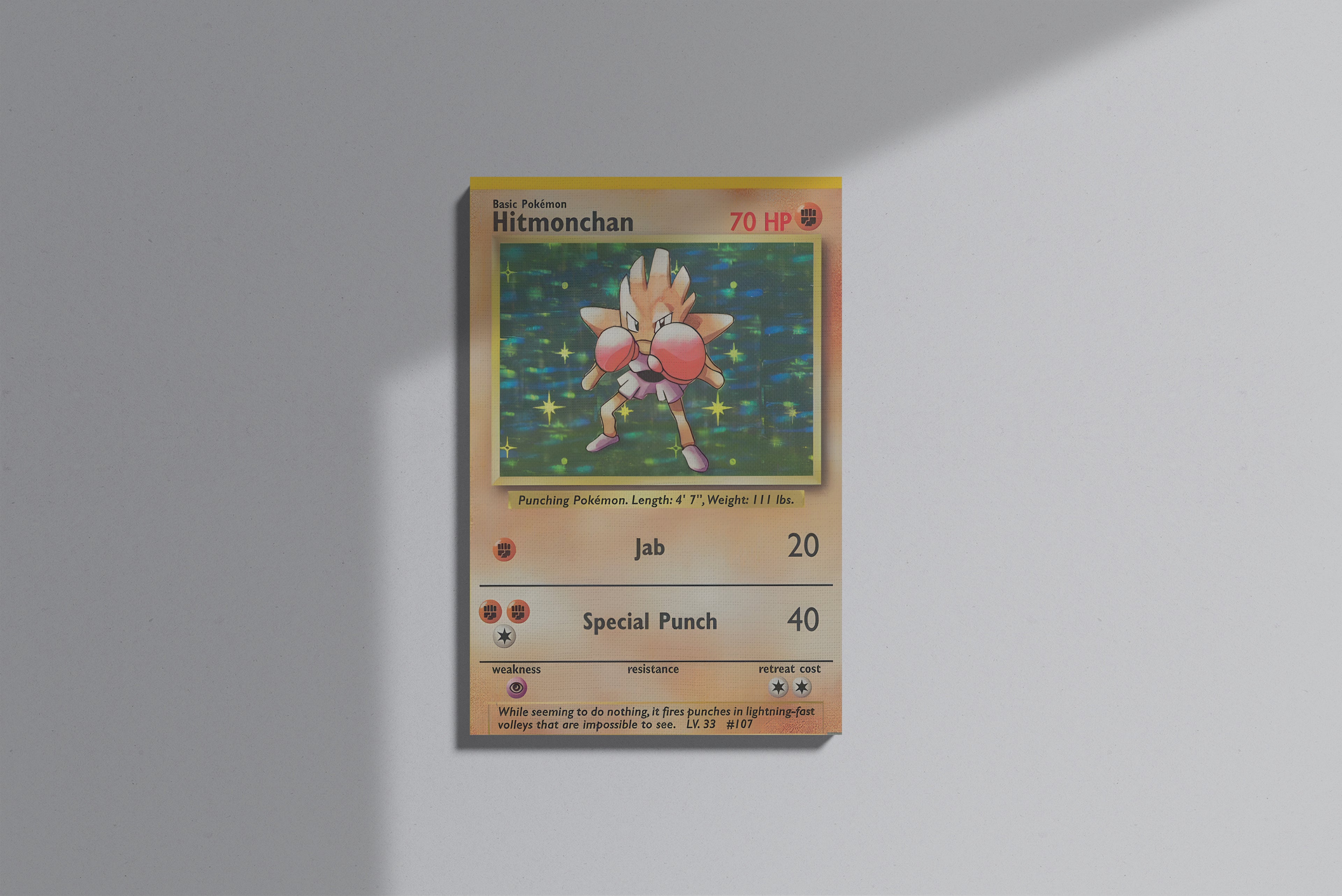 GeekCultcha Pokémon Hitmonchan Premium Canvas Print