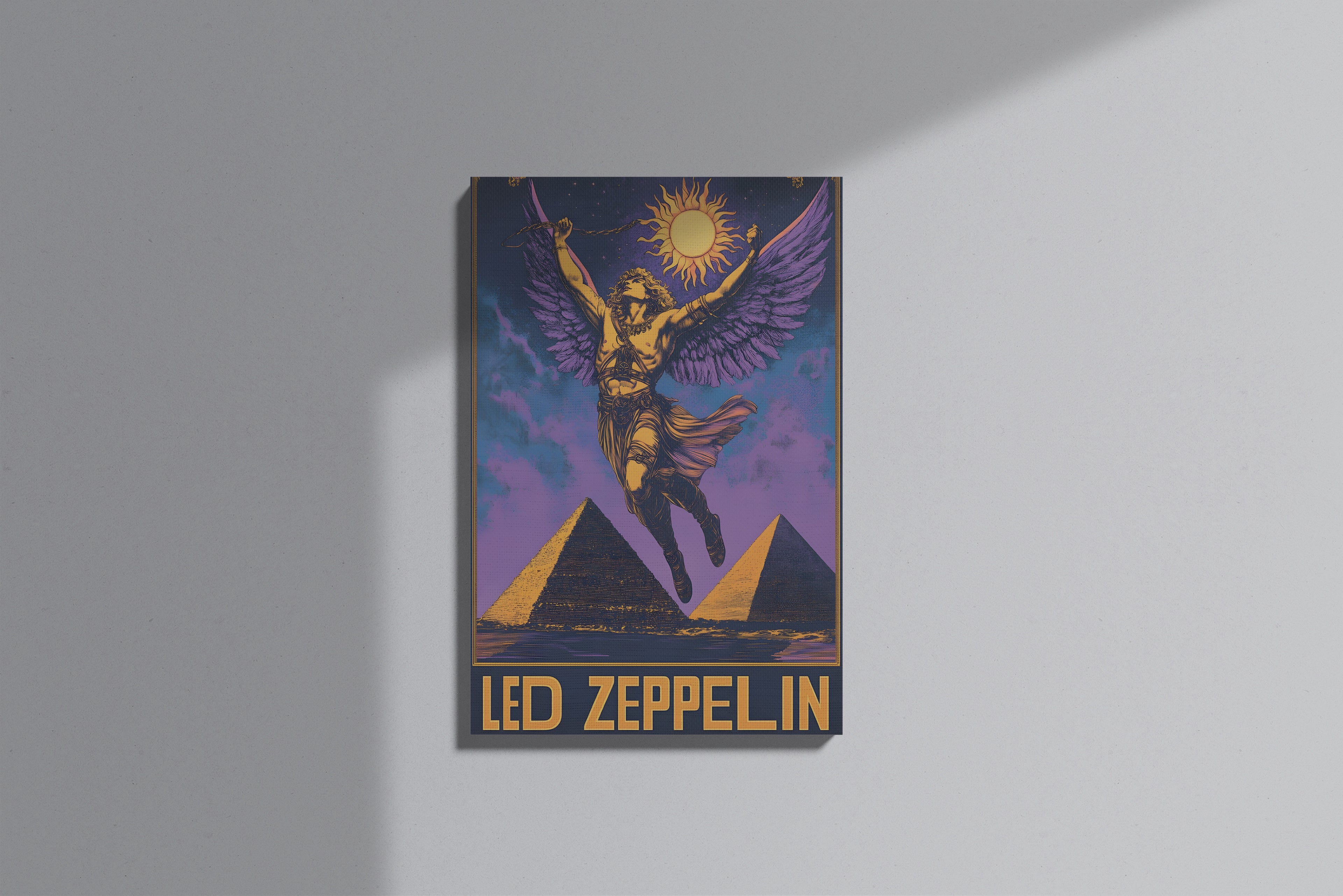 GeekCultcha Led Zeppelin Legend Canvas Painting