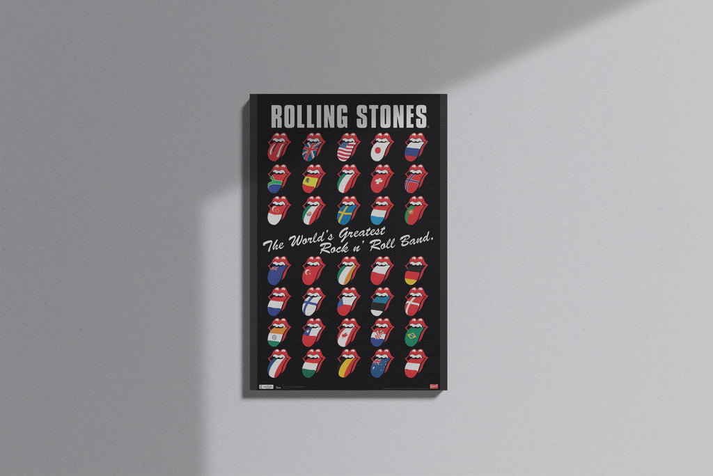 GeekCultcha Rolling Stones World Tour Premium Canvas Print