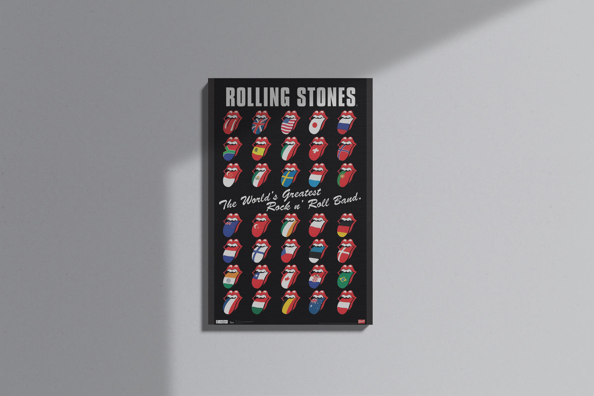 GeekCultcha Rolling Stones World Tour Premium Canvas Print