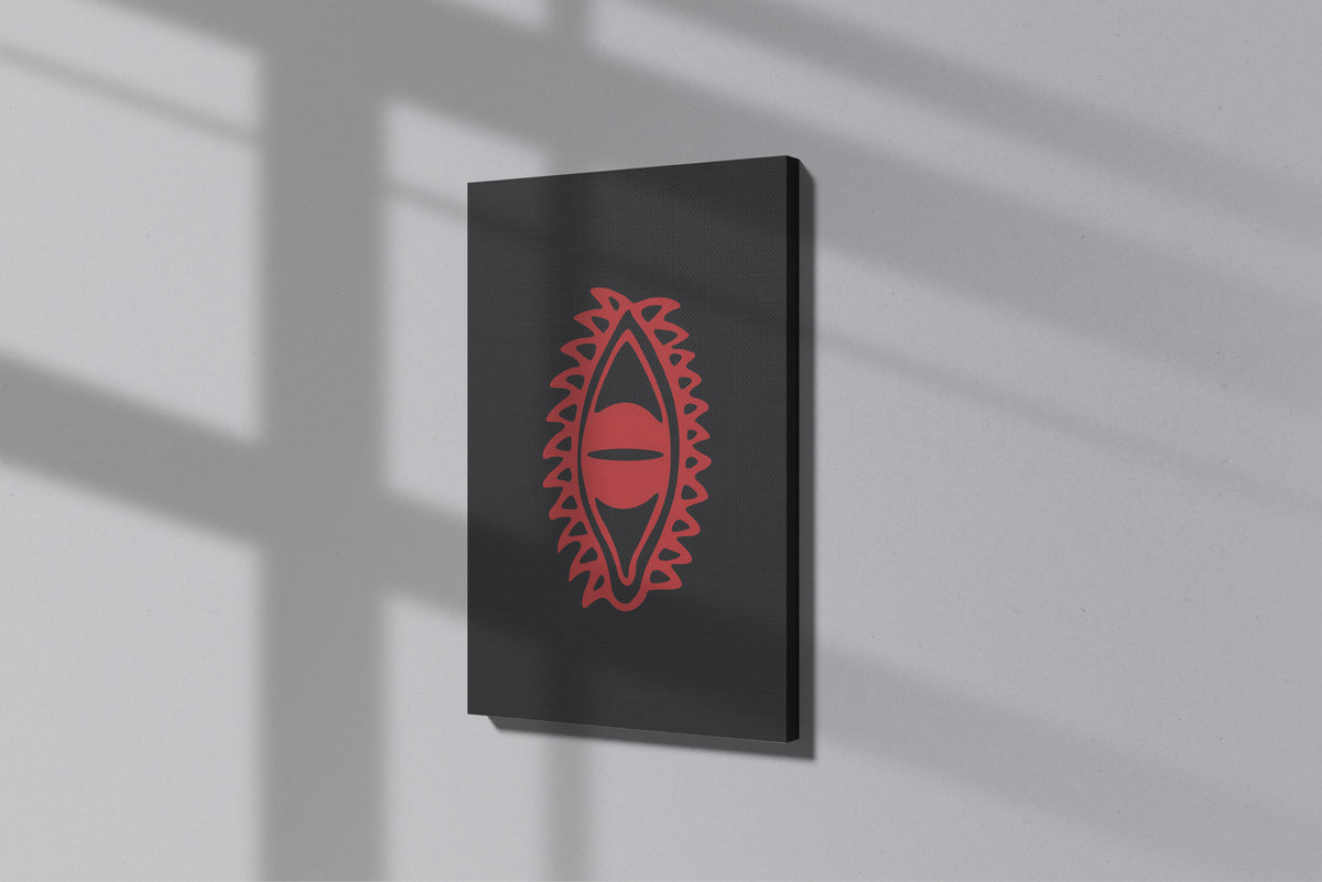 GeekCultcha Naruto Akatsuki Symbol Premium Canvas Print