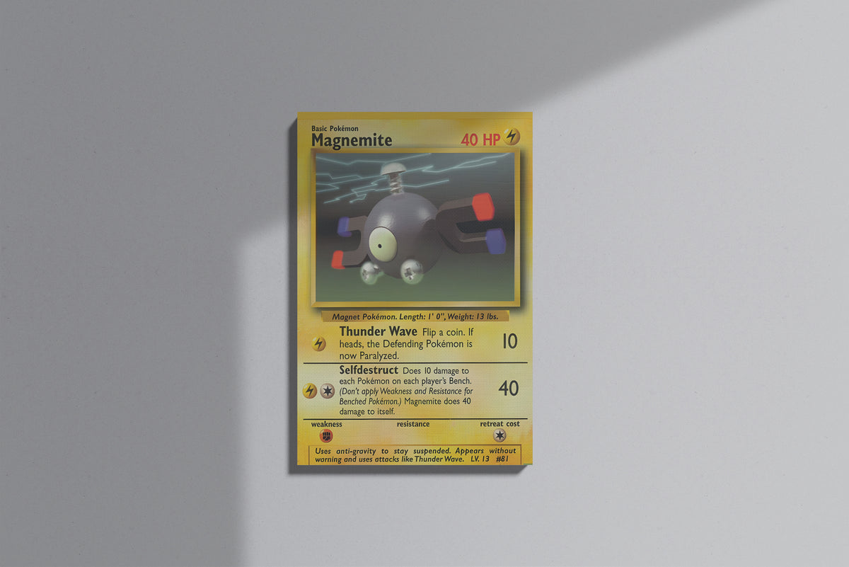GeekCultcha Pokémon Magnemite Premium Canvas Print