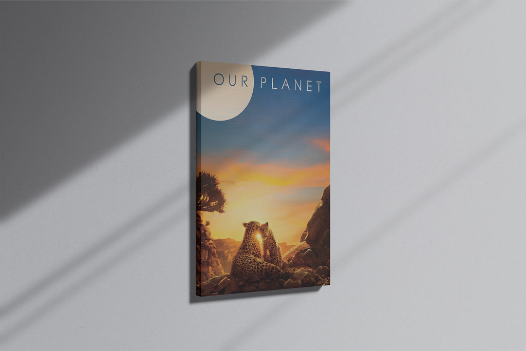 GeekCultcha Our Planet Documentary Themed Premium Canvas Painting