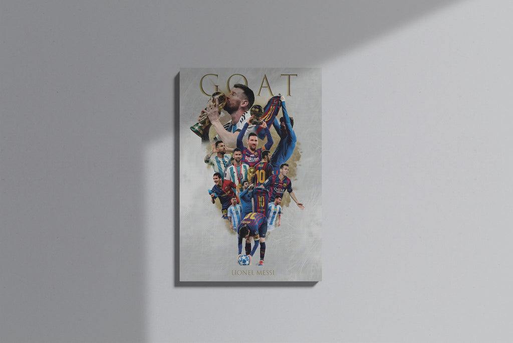 GeekCultcha Lionel Messi Football Legend Premium Canvas Painting