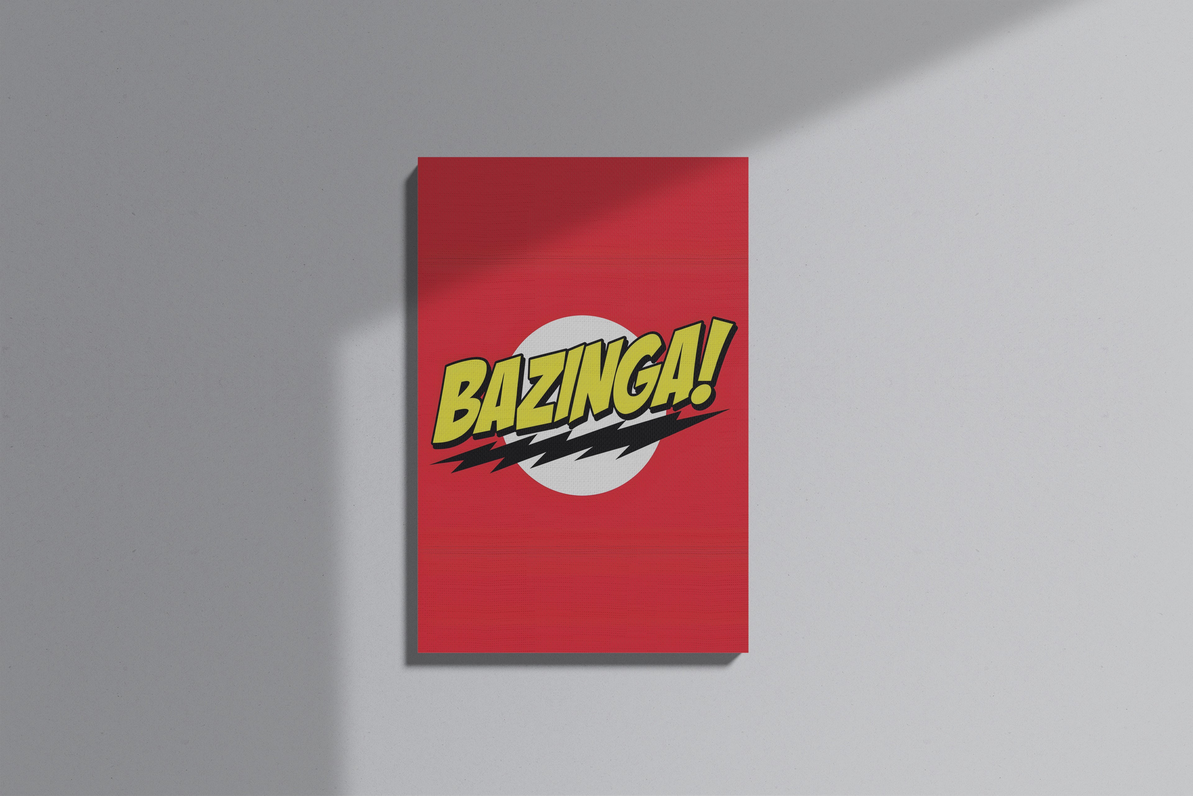 GeekCultcha The Big Bang Theory Bazinga Premium Canvas Print