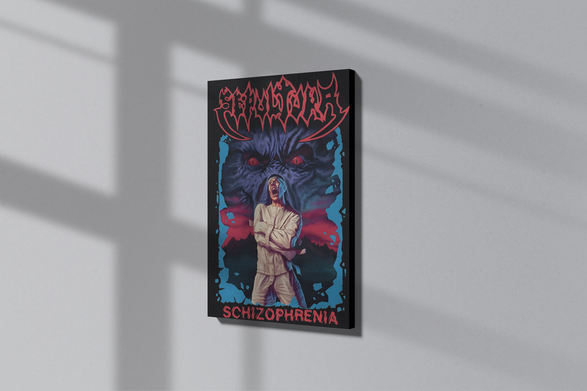 GeekCultcha Sepultura Schizophrenia Premium Canvas Print