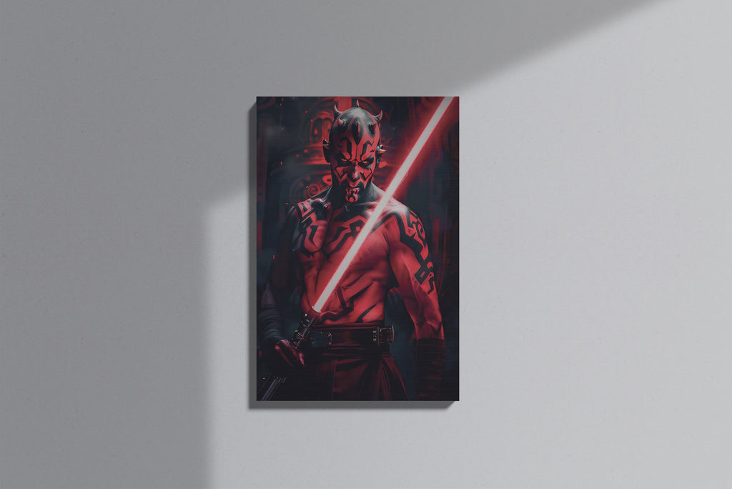 GeekCultcha Star Wars Darth Maul Premium Canvas Print