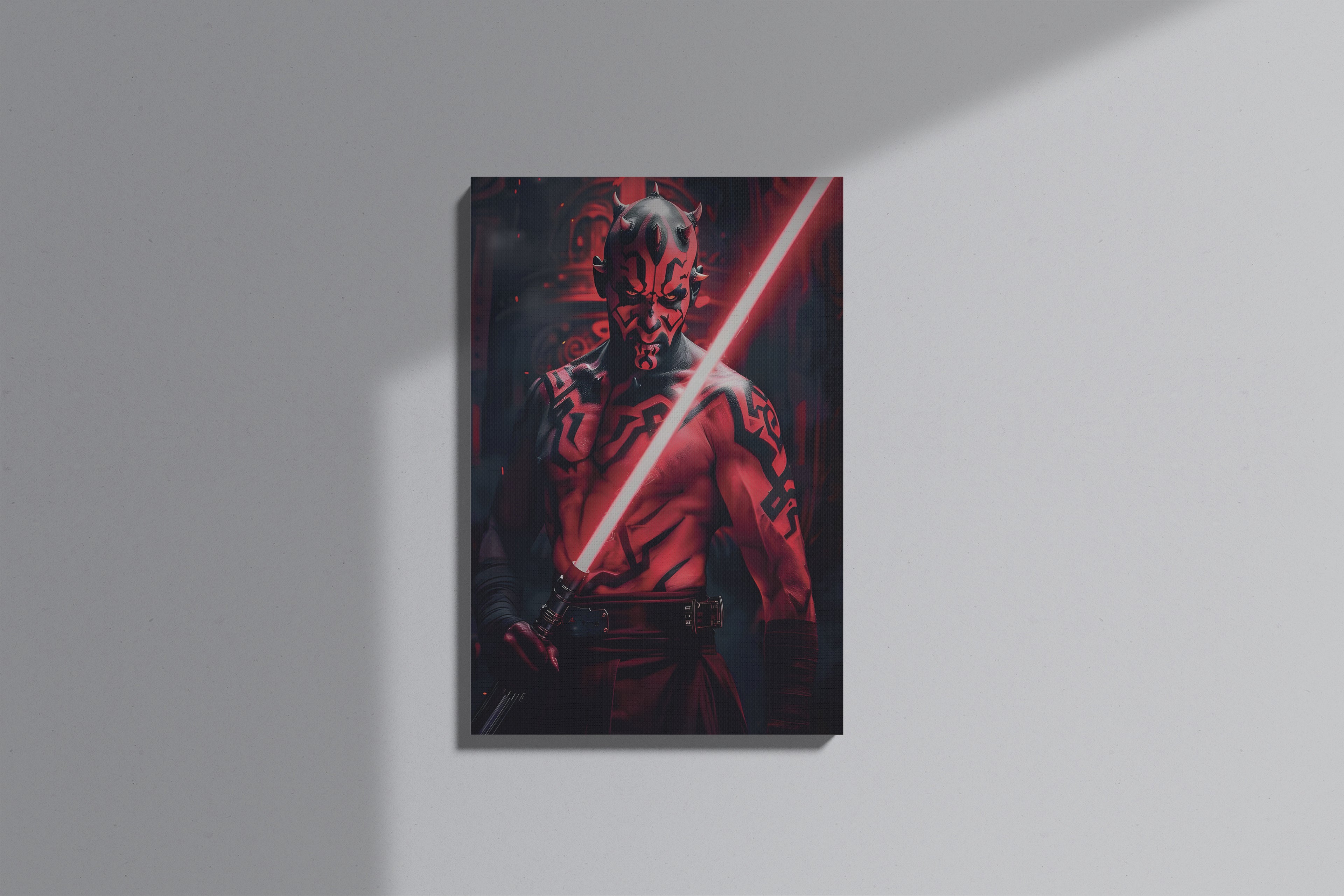 GeekCultcha Star Wars Darth Maul Premium Canvas Print