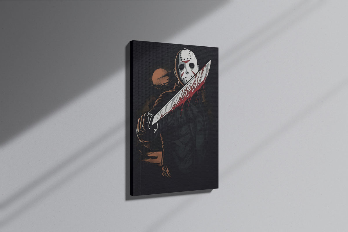 GeekCultcha Friday the 13th Jason Voorhees Premium Canvas Print