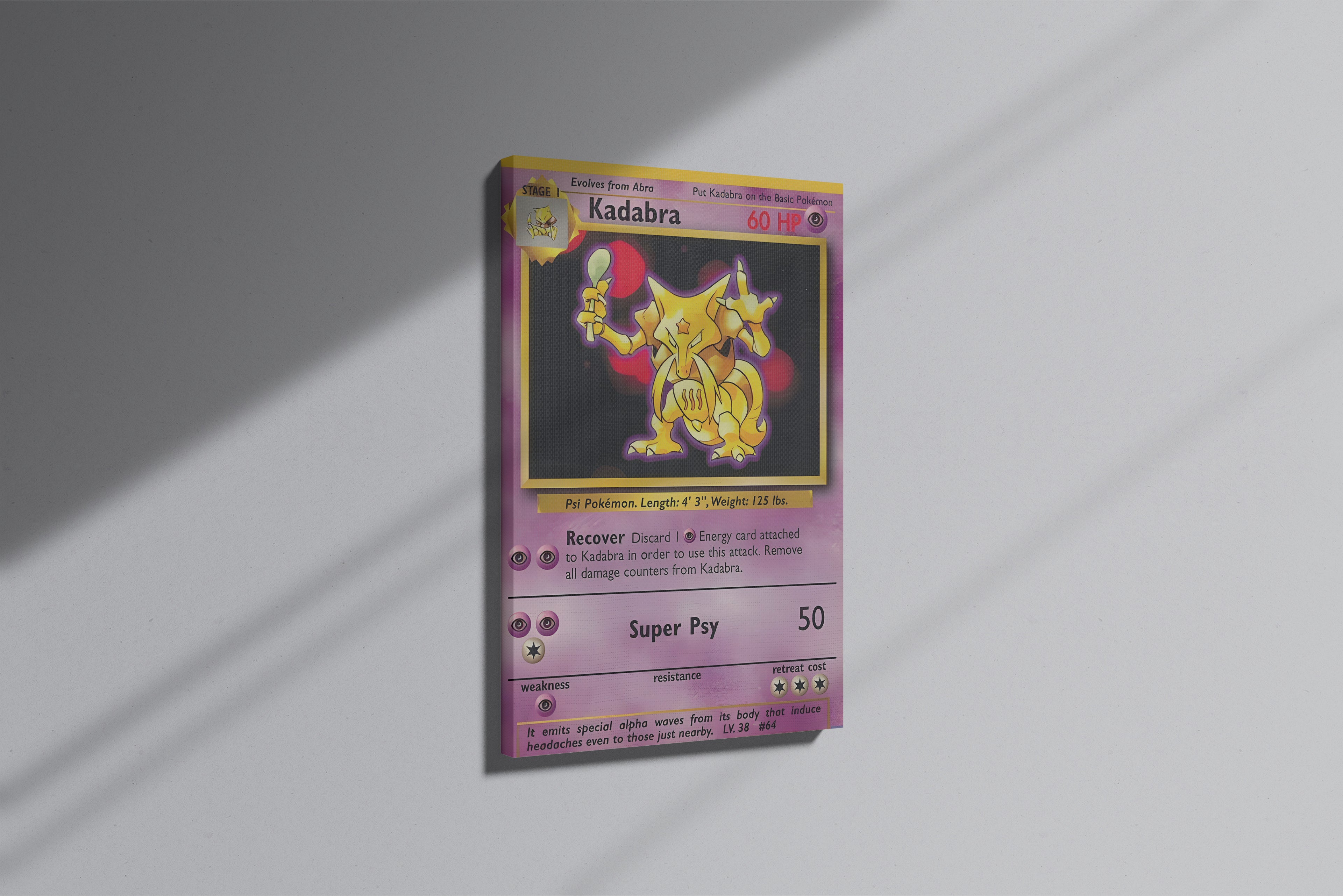 GeekCultcha Pokémon Kadabra Premium Canvas Print