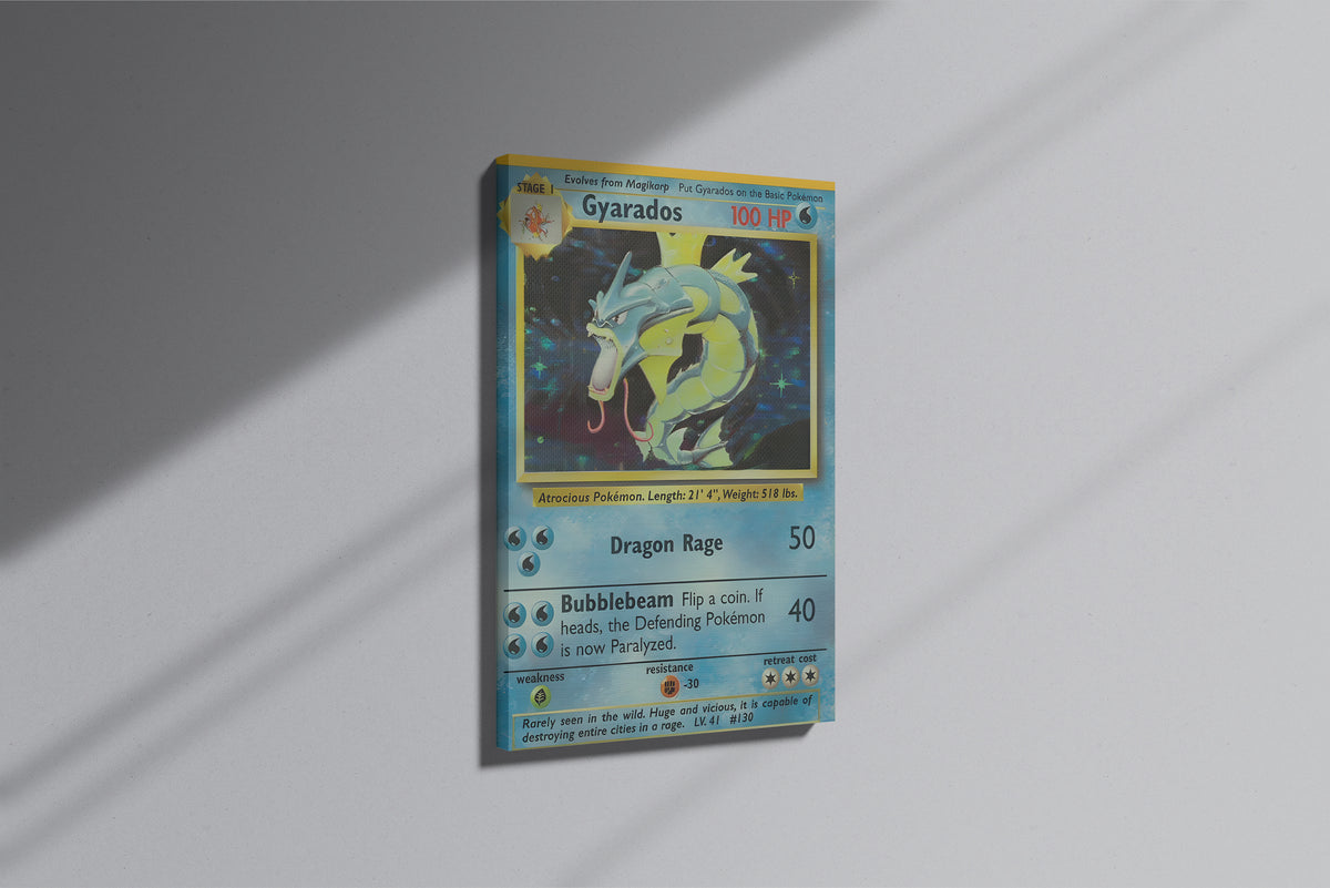 GeekCultcha Pokémon Gyarados Premium Canvas Print