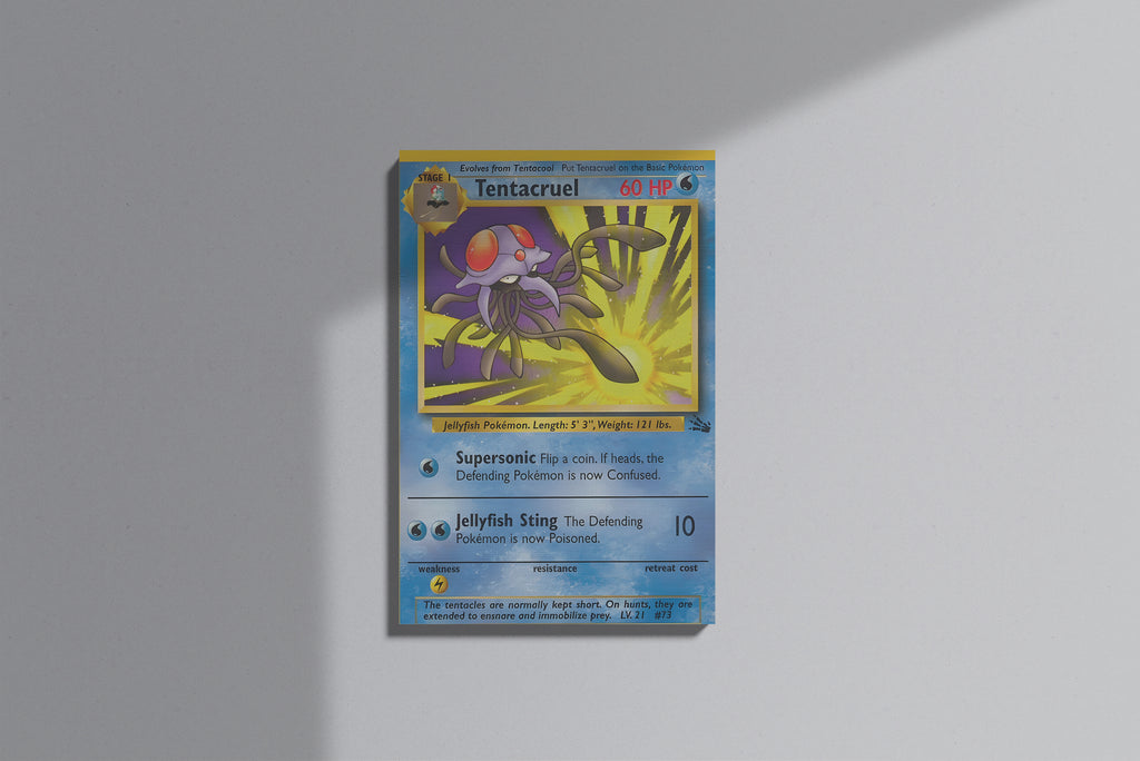 GeekCultcha Pokémon Tentacruel Themed Premium Canvas Painting