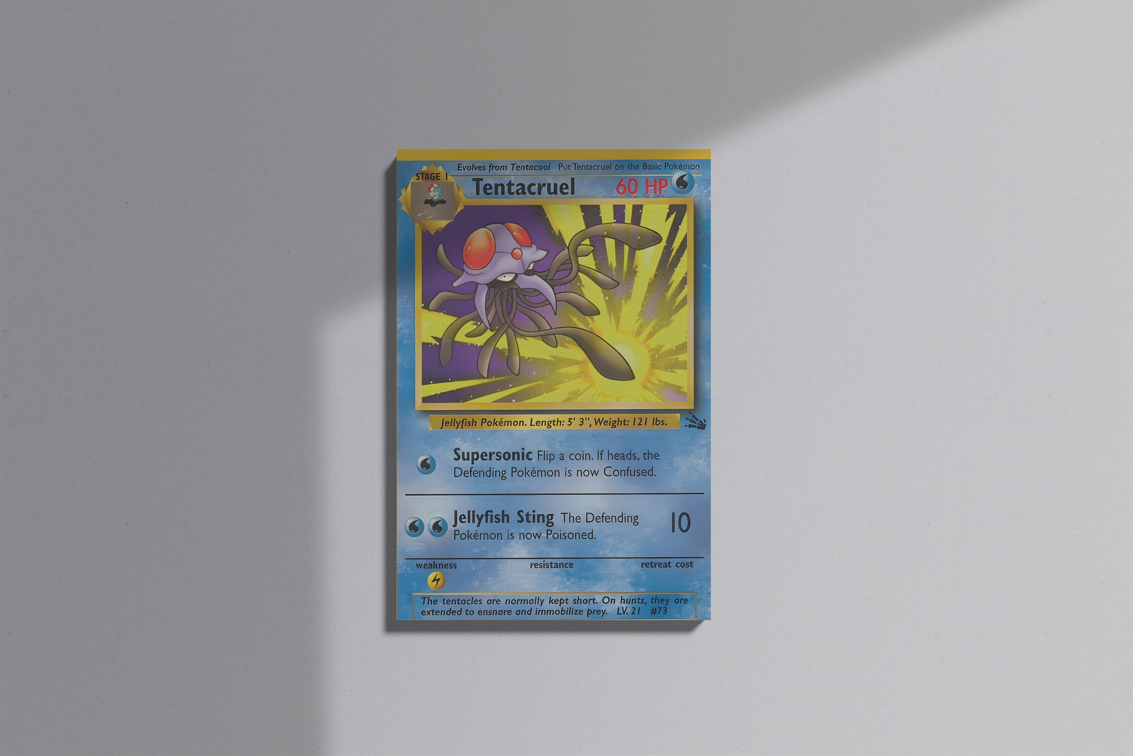 GeekCultcha Pokémon Tentacruel Themed Premium Canvas Painting