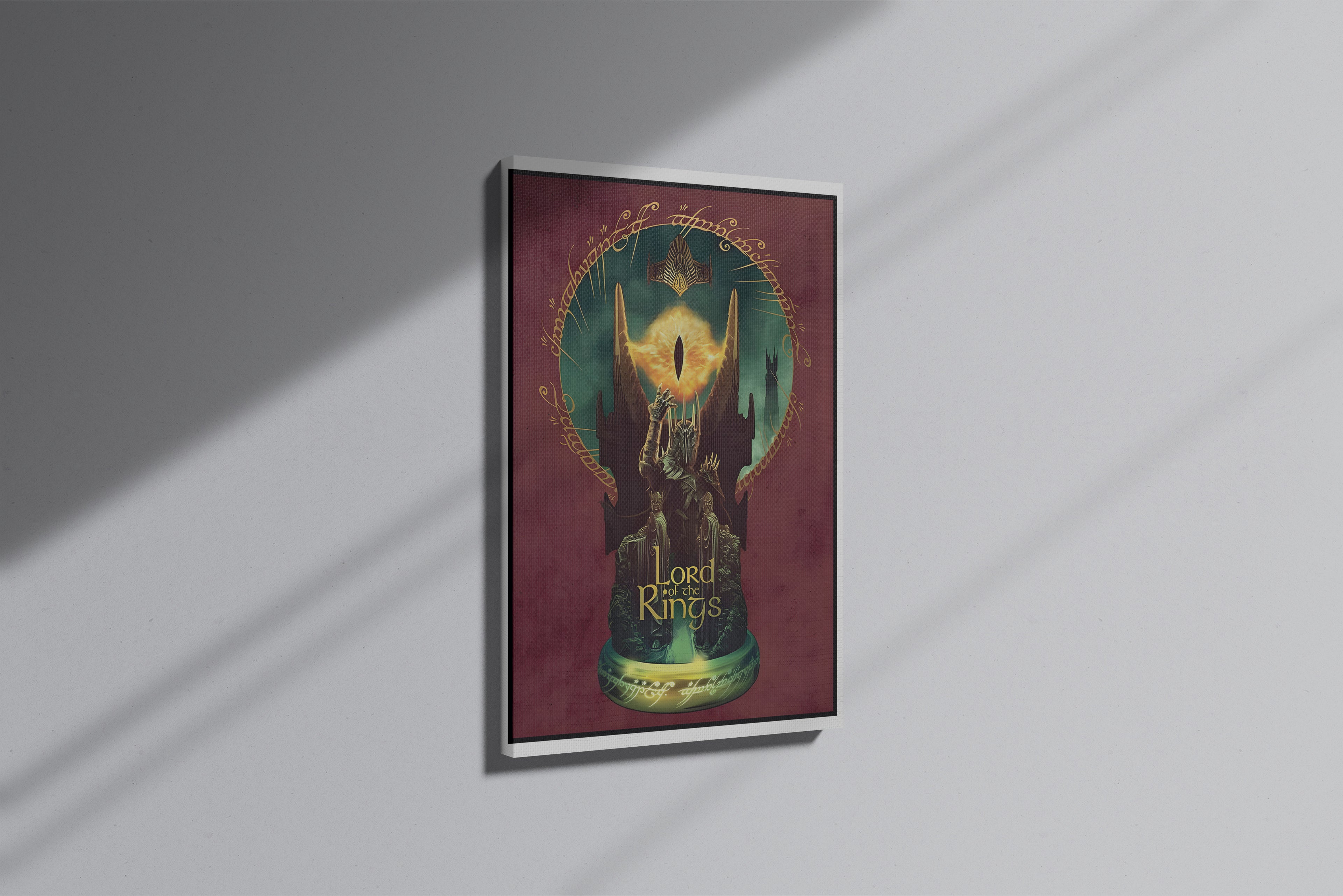 GeekCultcha Lord of the Rings Sauron Themed Premium Canvas Print