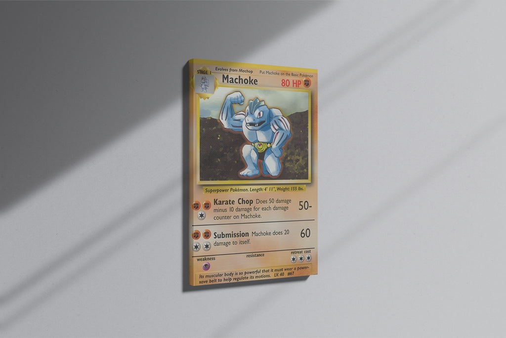 GeekCultcha Pokémon Machoke Premium Canvas Print