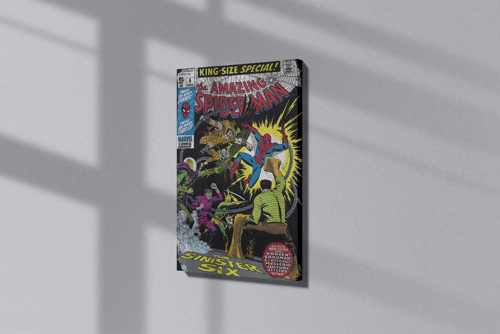 GeekCultcha Marvel Spider-Man Sinister Six Premium Canvas Print