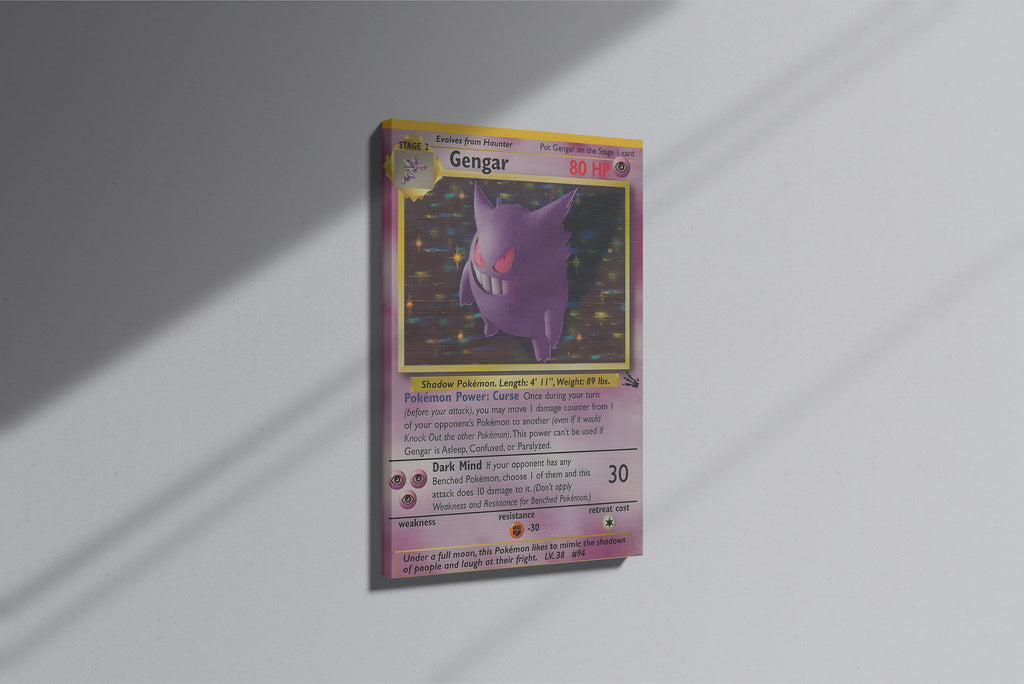 GeekCultcha Pokémon Gengar Premium Canvas Print