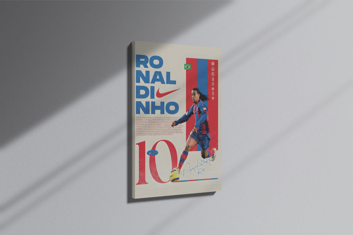 GeekCultcha Ronaldinho Nike Themed Premium Canvas Painting