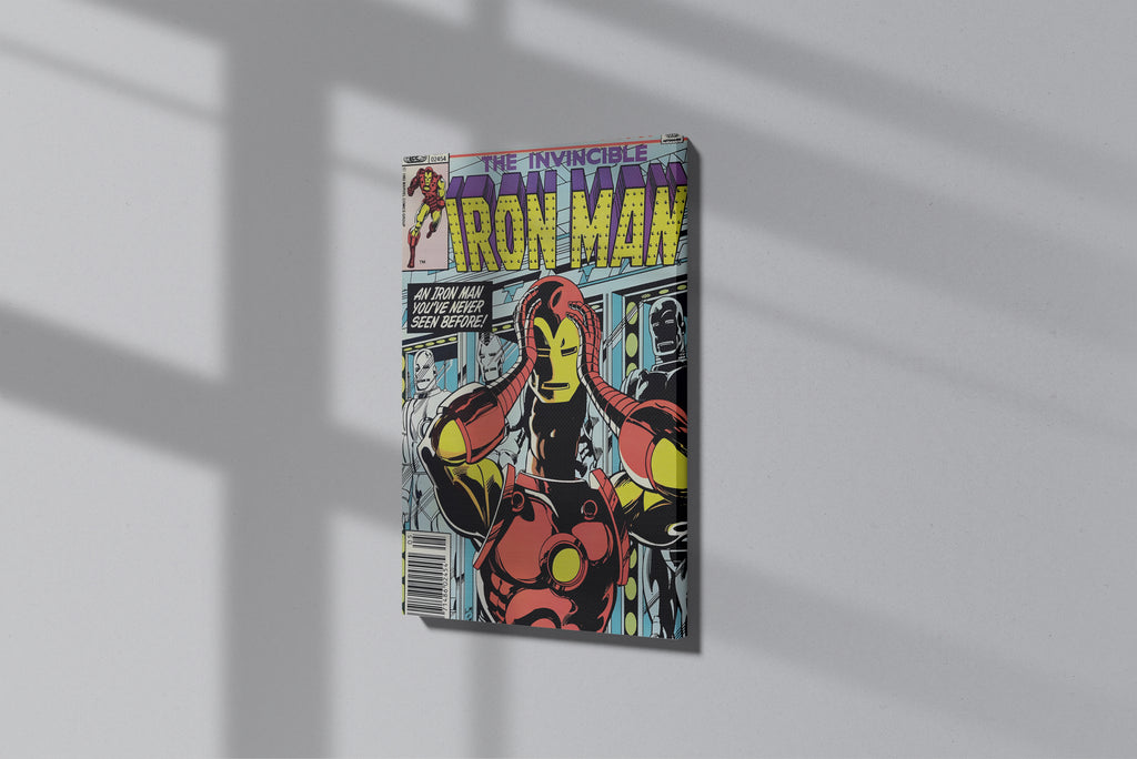 GeekCultcha Marvel Iron Man Premium Canvas Painting Retro Style