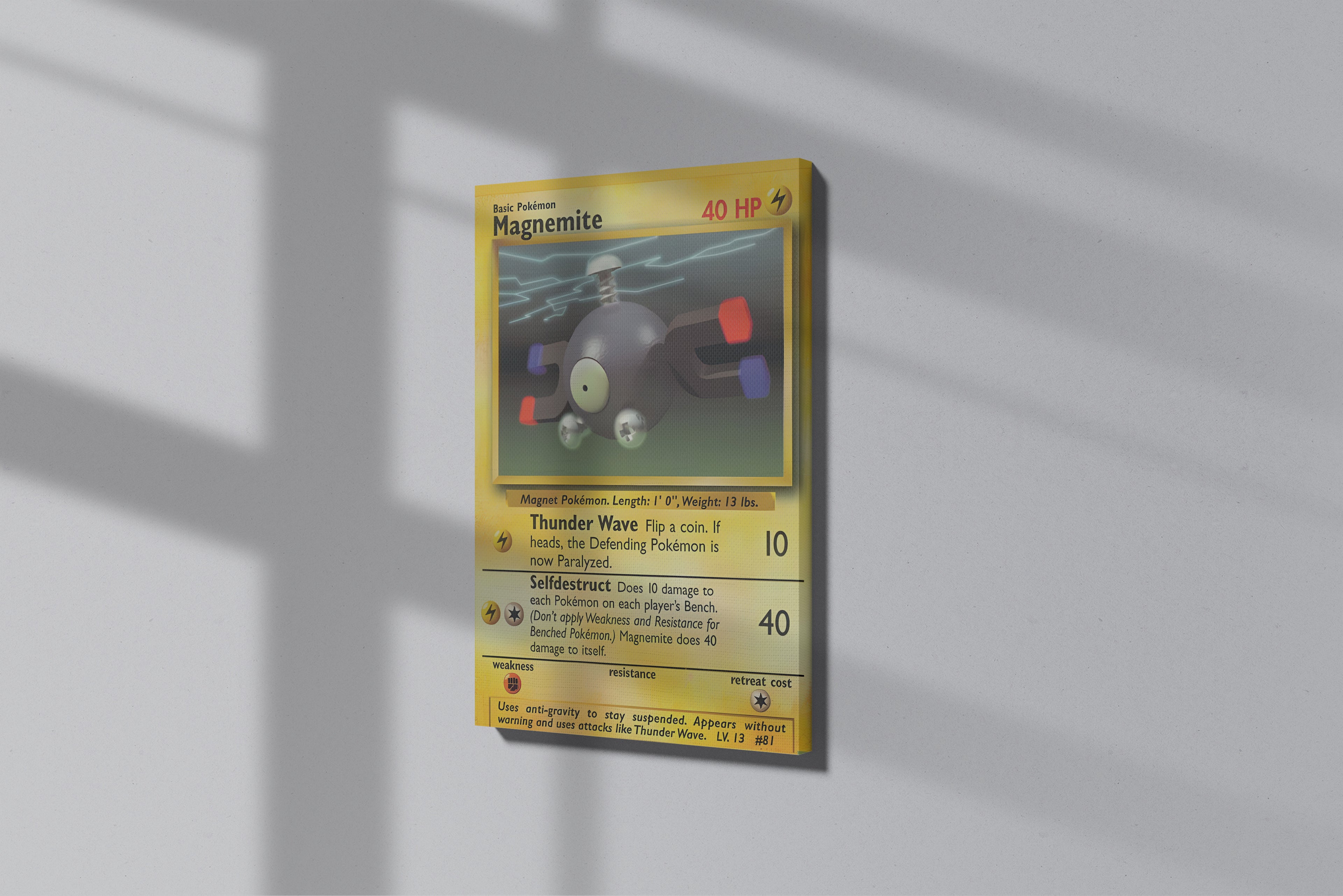 GeekCultcha Pokémon Magnemite Premium Canvas Print