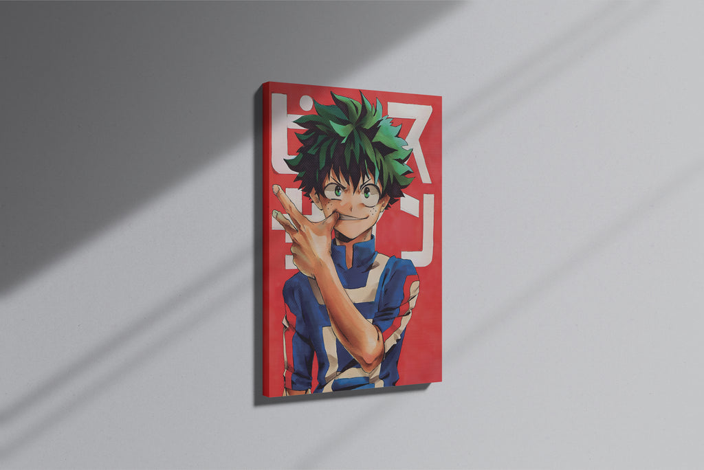GeekCultcha My Hero Academia Deku Premium Canvas Print