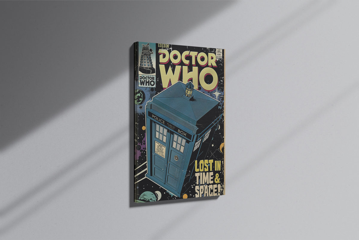 GeekCultcha Doctor Who Tardis Premium Canvas Print Vintage