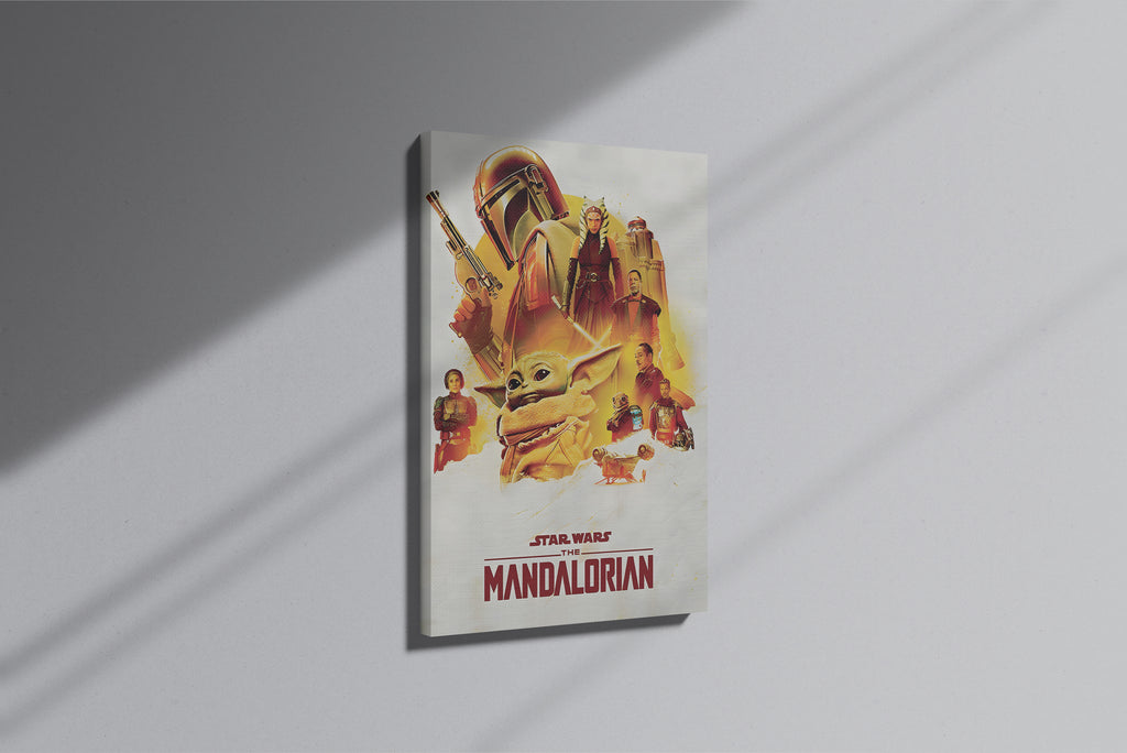 GeekCultcha Star Wars The Mandalorian Premium Canvas Print