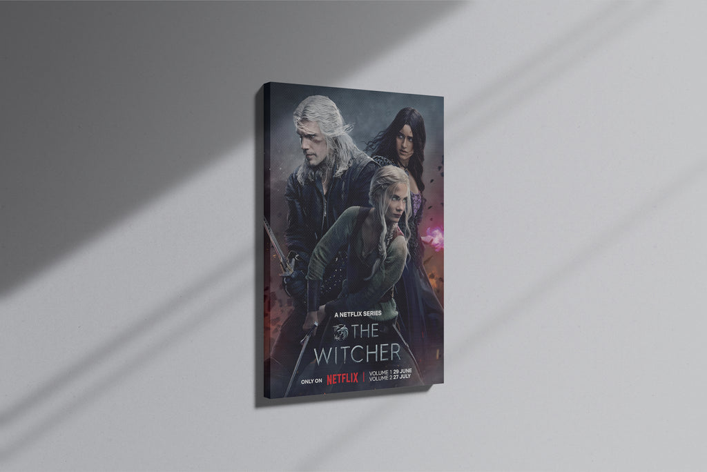 GeekCultcha The Witcher Character Themed Premium Canvas Print