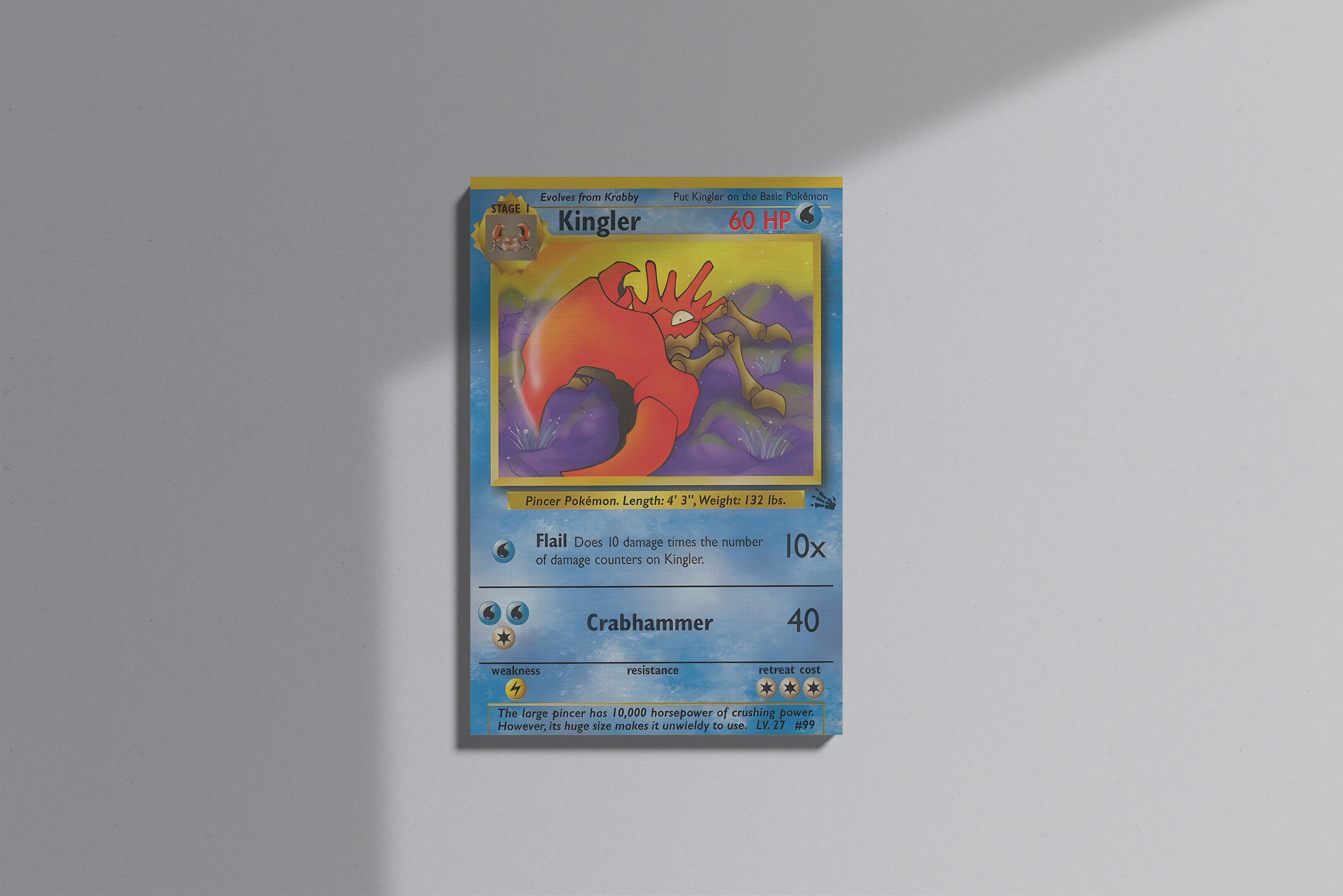 GeekCultcha Pokémon Kingler Premium Canvas Print