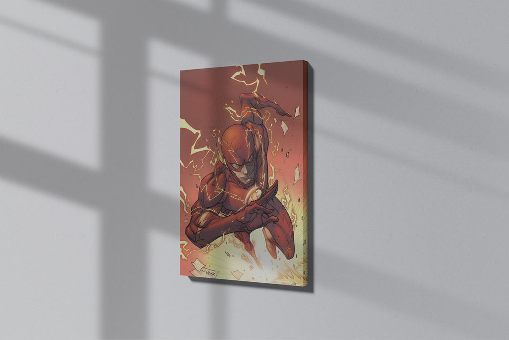 GeekCultcha DC Comics Flash Premium Canvas Print