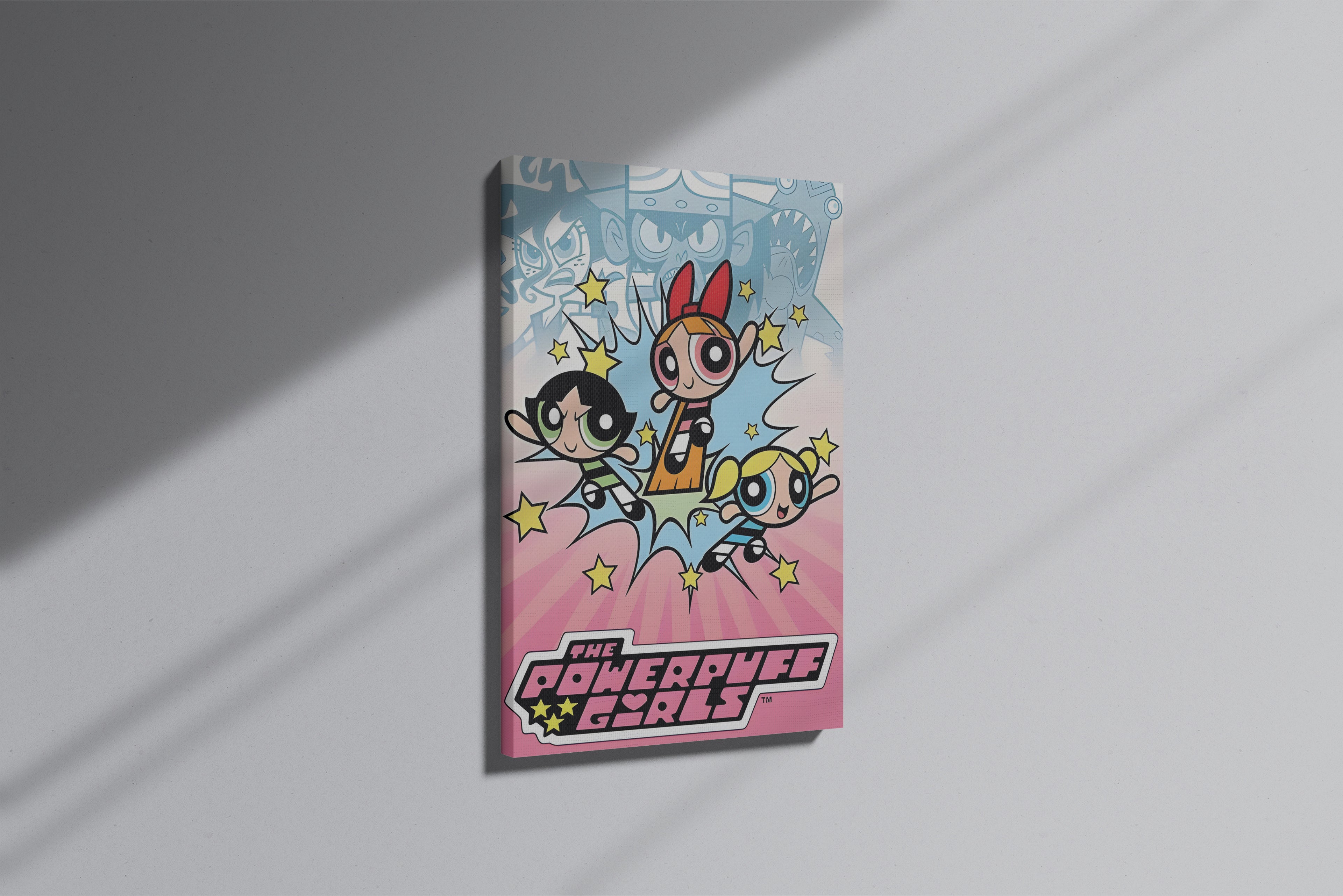GeekCultcha The Powerpuff Girls Blossom Bubbles Buttercup Premium Canvas Print
