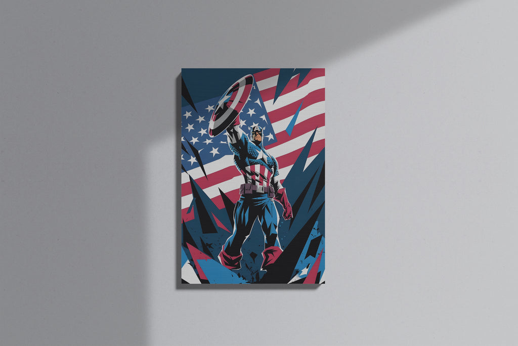 GeekCultcha Marvel Captain America Premium Canvas Print