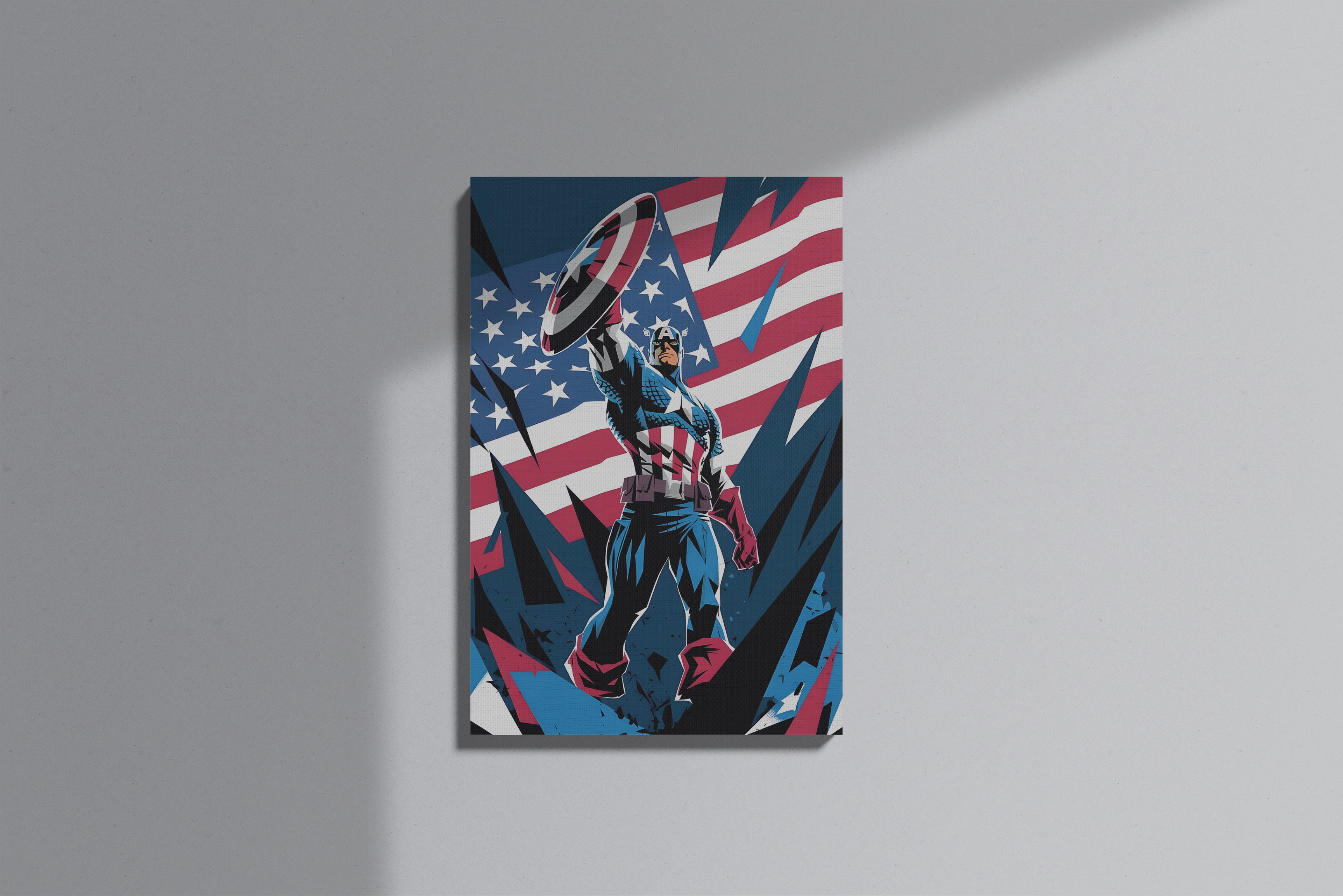 GeekCultcha Marvel Captain America Premium Canvas Print