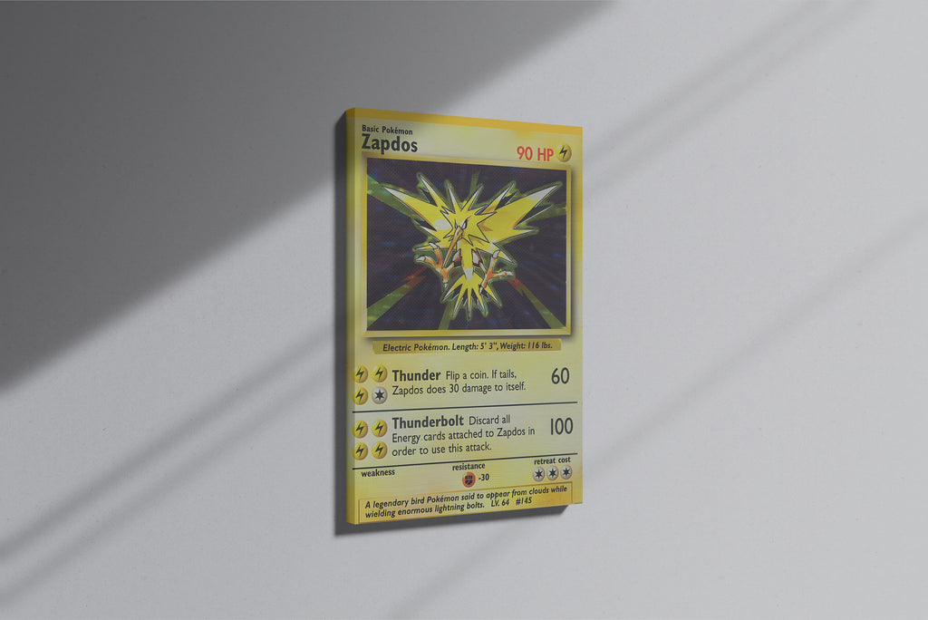 GeekCultcha Pokémon Zapdos Premium Canvas Print